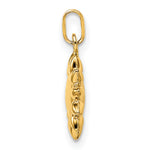 14k Polished Puffed Sun Pendant