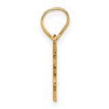 14K Graduation Cap 25 w/ Dangling Tassle Charm