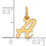 14K Small Script Letter A Initial Charm