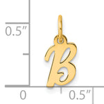 14K Small Script Letter B Initial Charm