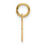 14K Small Script Letter E Initial Charm