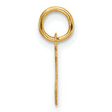 14K Small Script Letter J Initial Charm