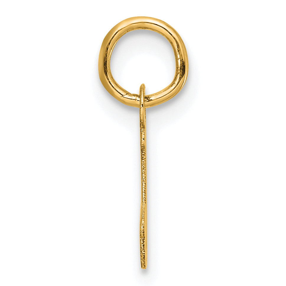 14K Small Script Letter J Initial Charm