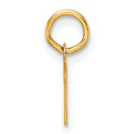 14K Small Script Letter K Initial Charm