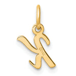 14K Small Script Letter K Initial Charm