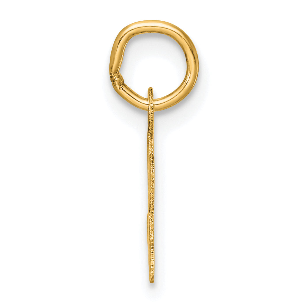 14K Small Script Letter L Initial Charm