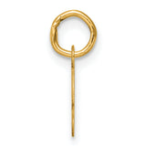 14K Small Script Letter S Initial Charm