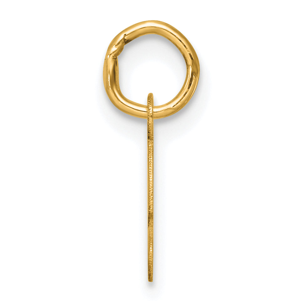 14K Small Script Letter S Initial Charm