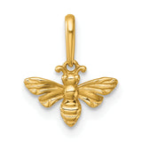 14k Polished Bee Pendant