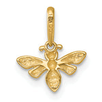 14k Polished Bee Pendant