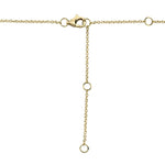 0.06CT 14K Y/G DIAMOND BAR MATTE NECKLACE