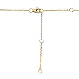 0.08CT 14K Y/G DIAMOND BAR NECKLACE